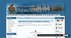 Desktop Screenshot of comune.villafrancasicula.ag.it